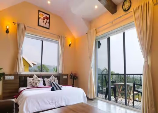 4 BHK Villa bedroom at Velora Stays
