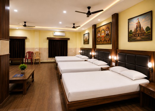 <p>Ideal for families, this suite offers a spacious setting with comfortable sleeping arrangements and a peaceful atmosphere for a relaxing stay.</p>