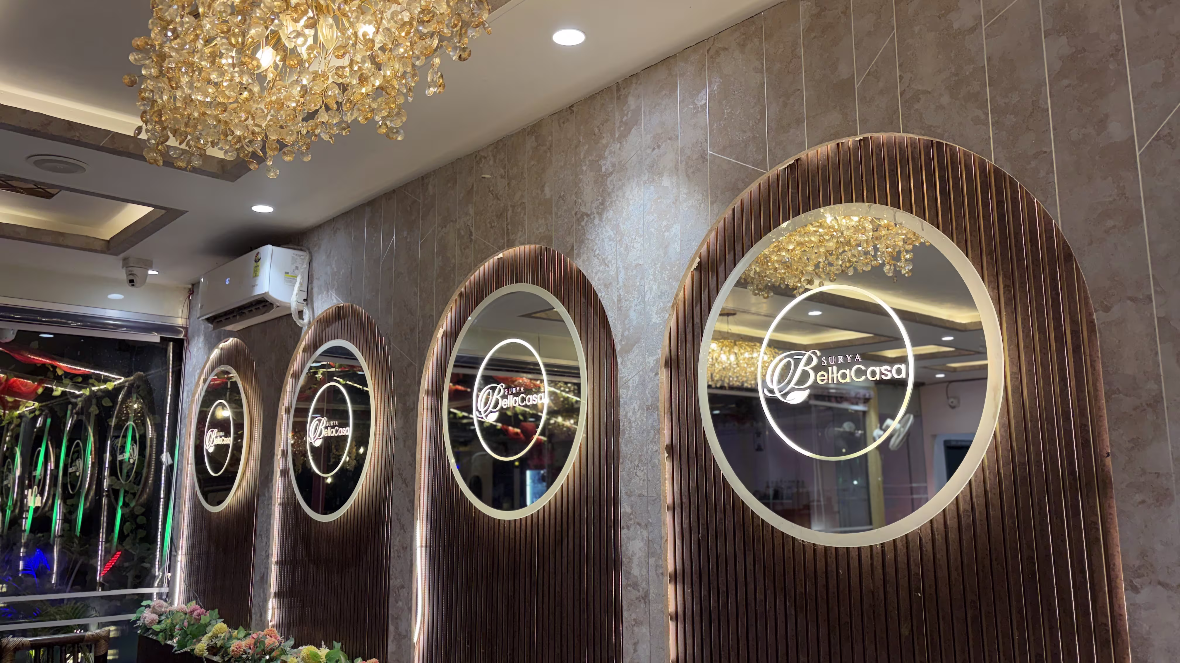 Comfortable restaurant seating area for guests and families